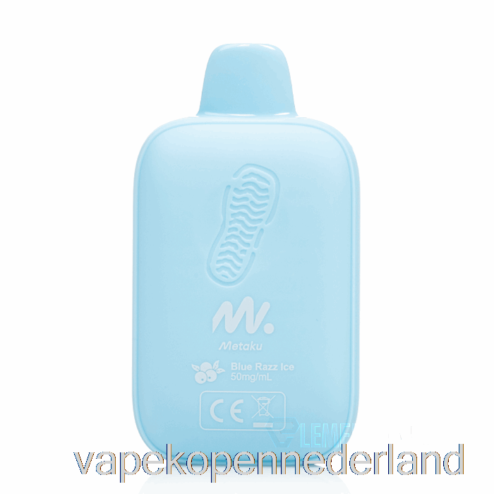 Elektronische Sigaret Vape Metaku Moonwalk 9000 Wegwerp Blauw Razz Ijs